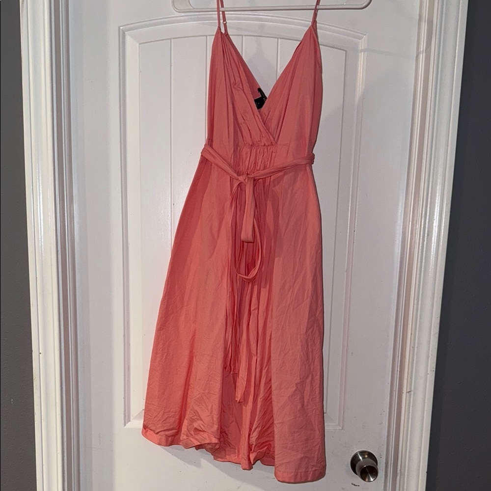 GAP Pink Sleeveless Midi Dress for Wedding Guest